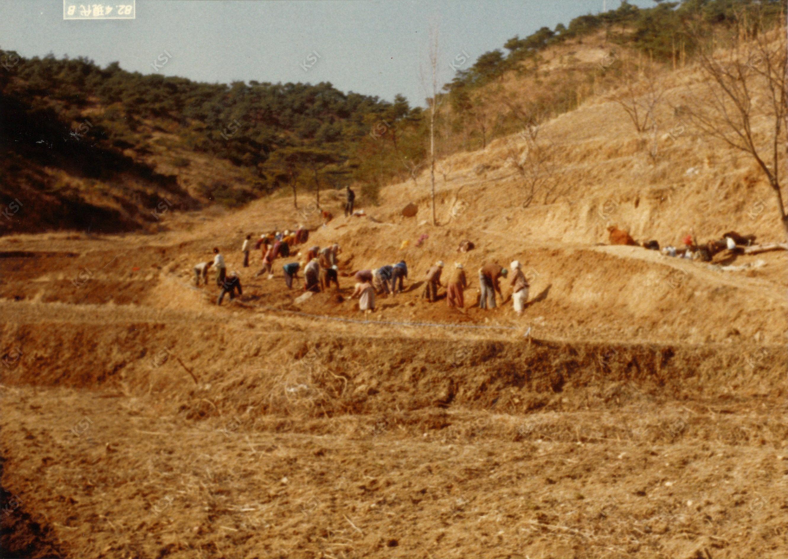 1982년 새마을사업 벤지골 도로개설