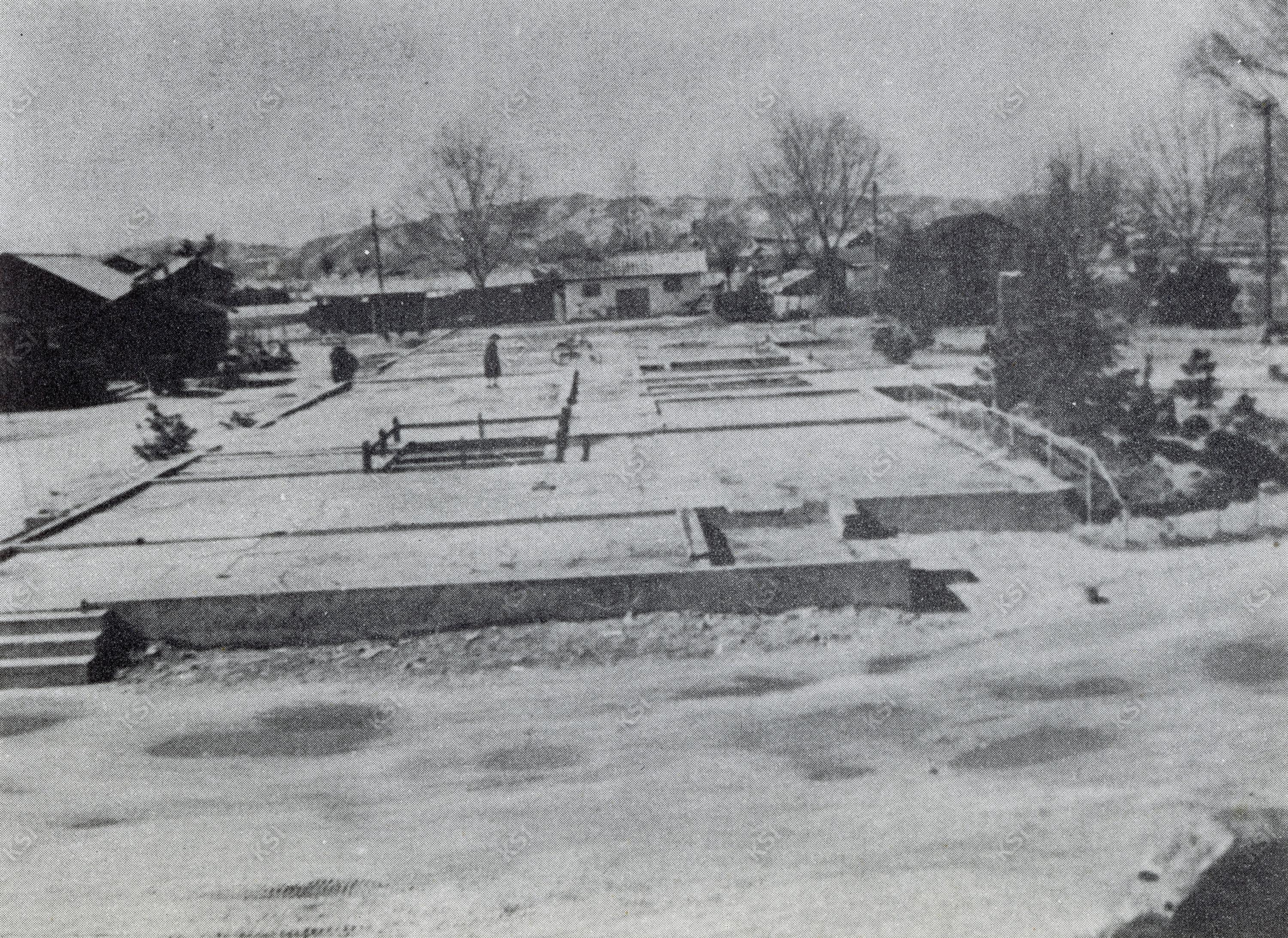 1950년 한국전쟁 당시 지금의 안동철도국 옛 청사 터