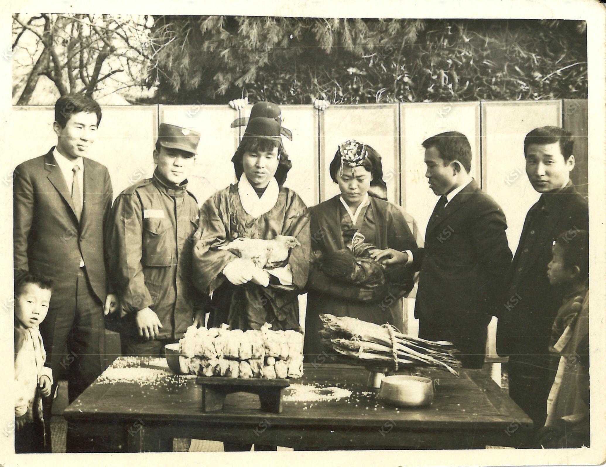 1960년대 임동 마동 혼례식 함지기