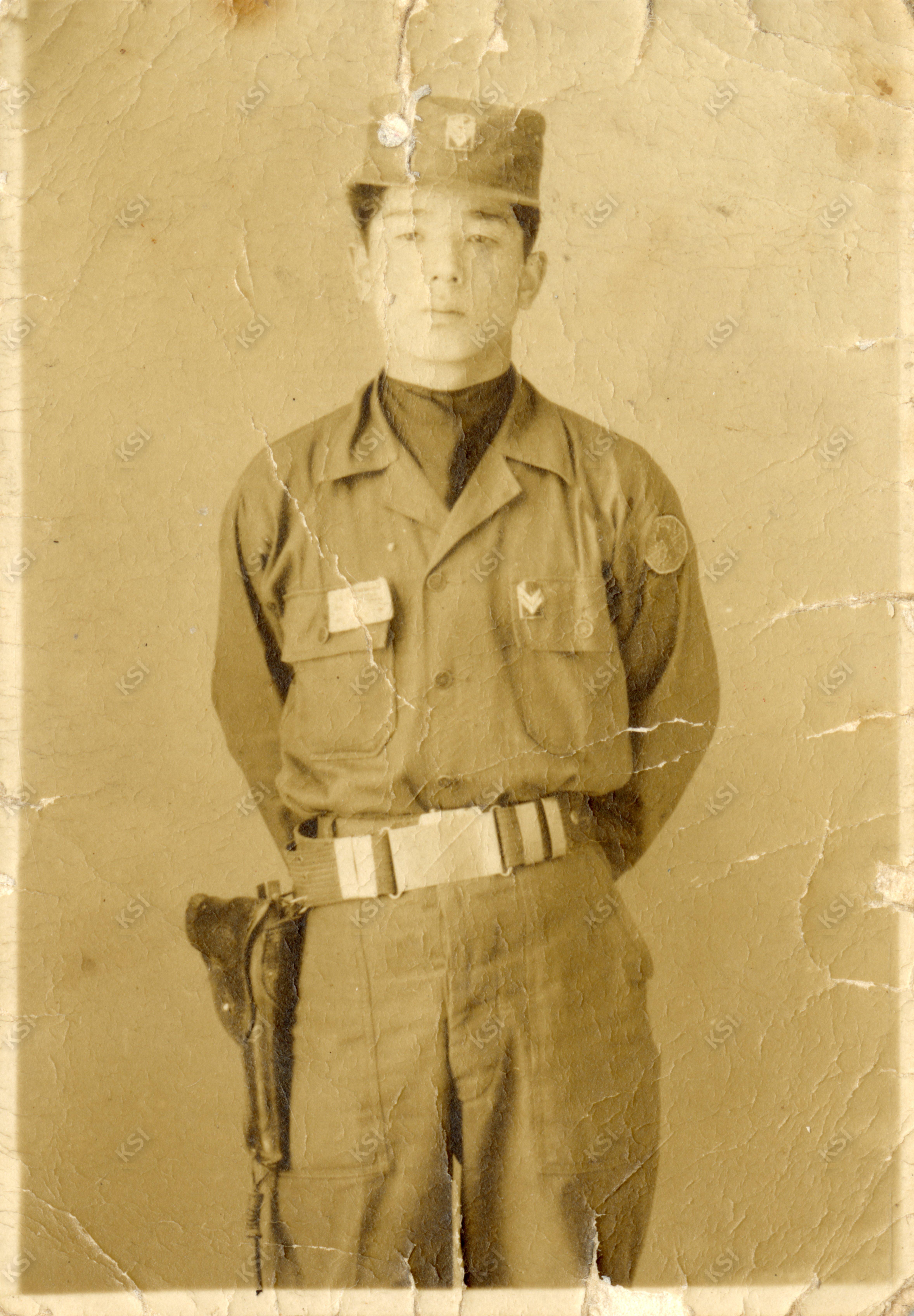 1954년 작은 할아버지 군복