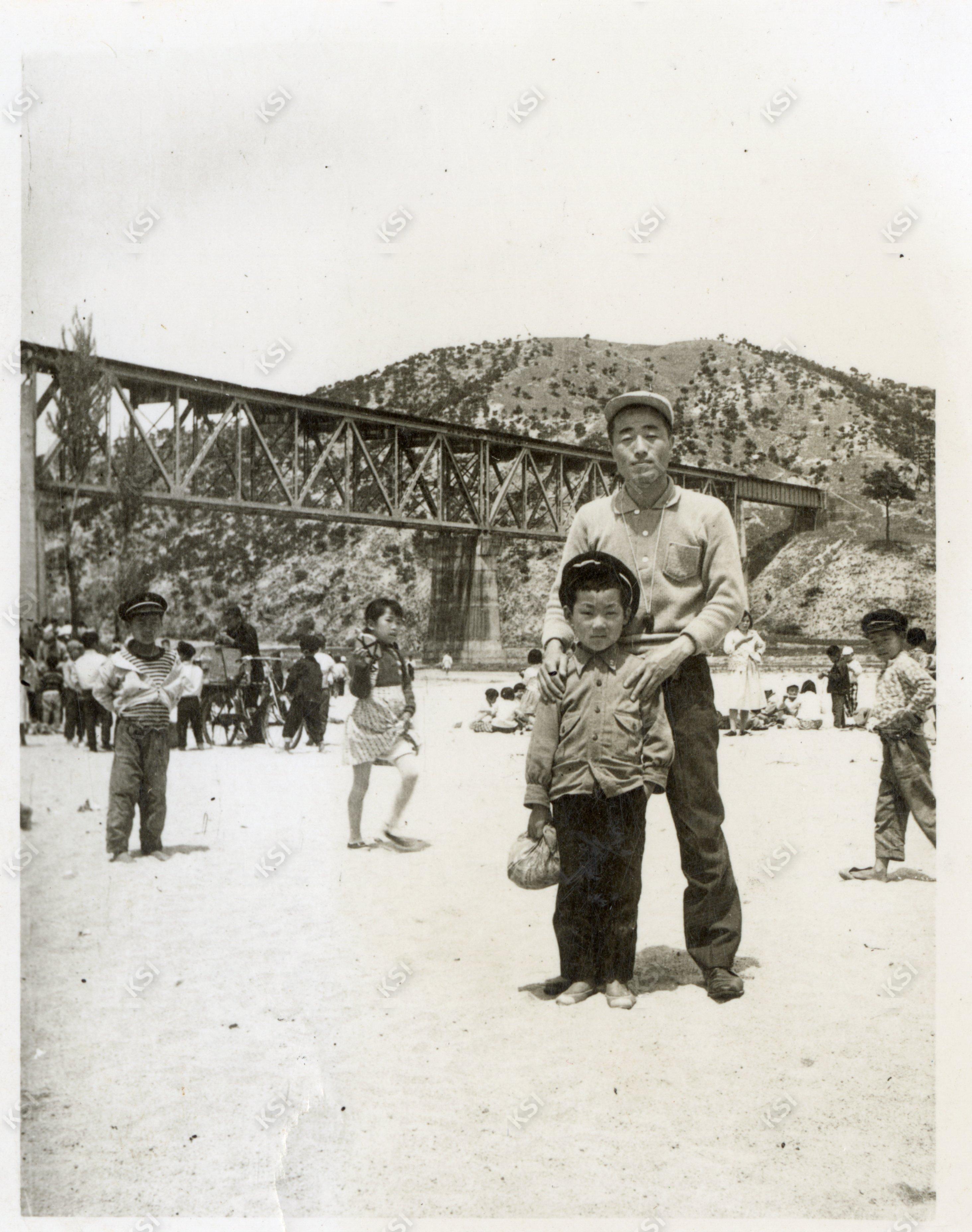 1961년 안동 진모래 철교 아래