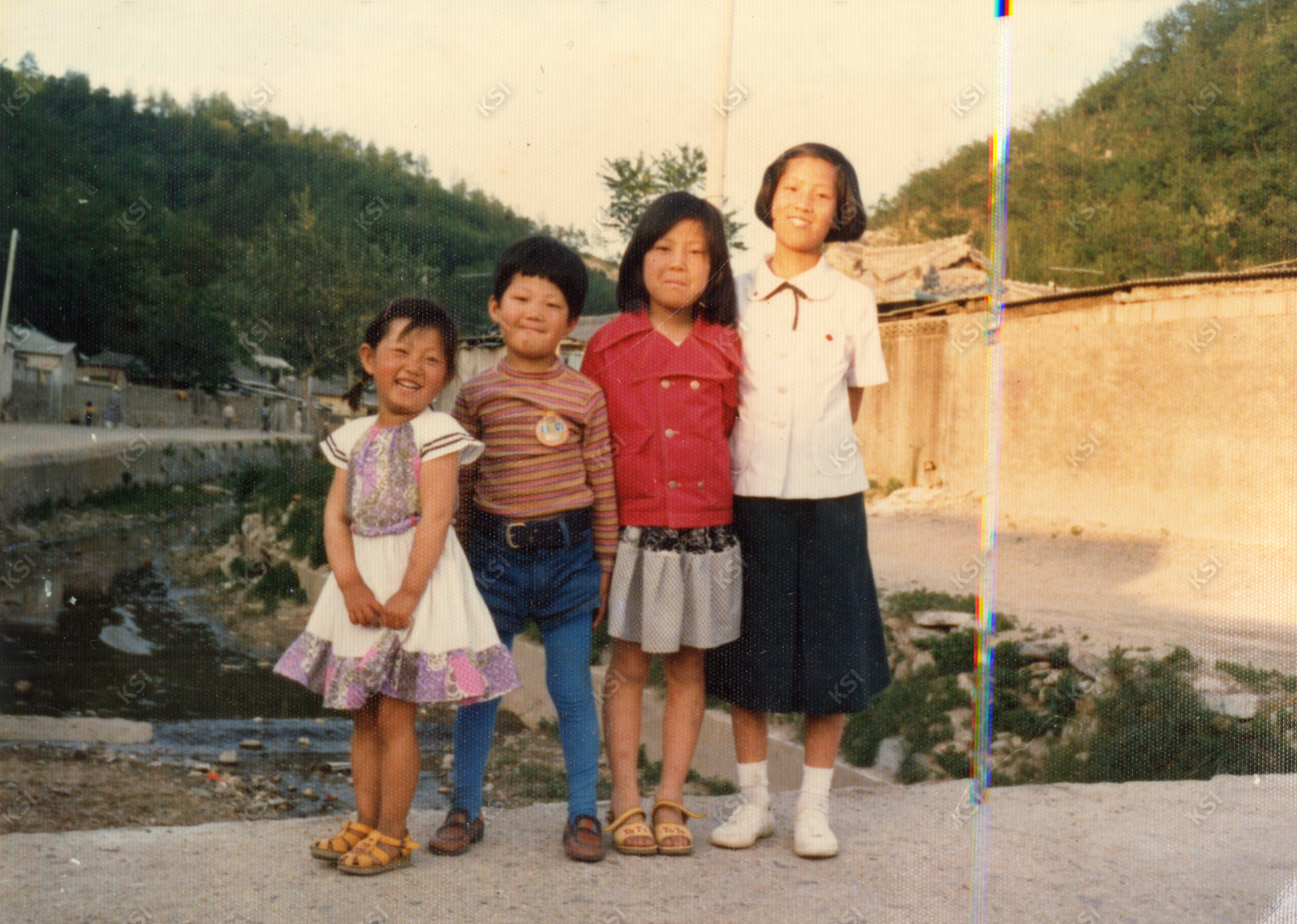 1980년경 용상 복개천에서 4남매
