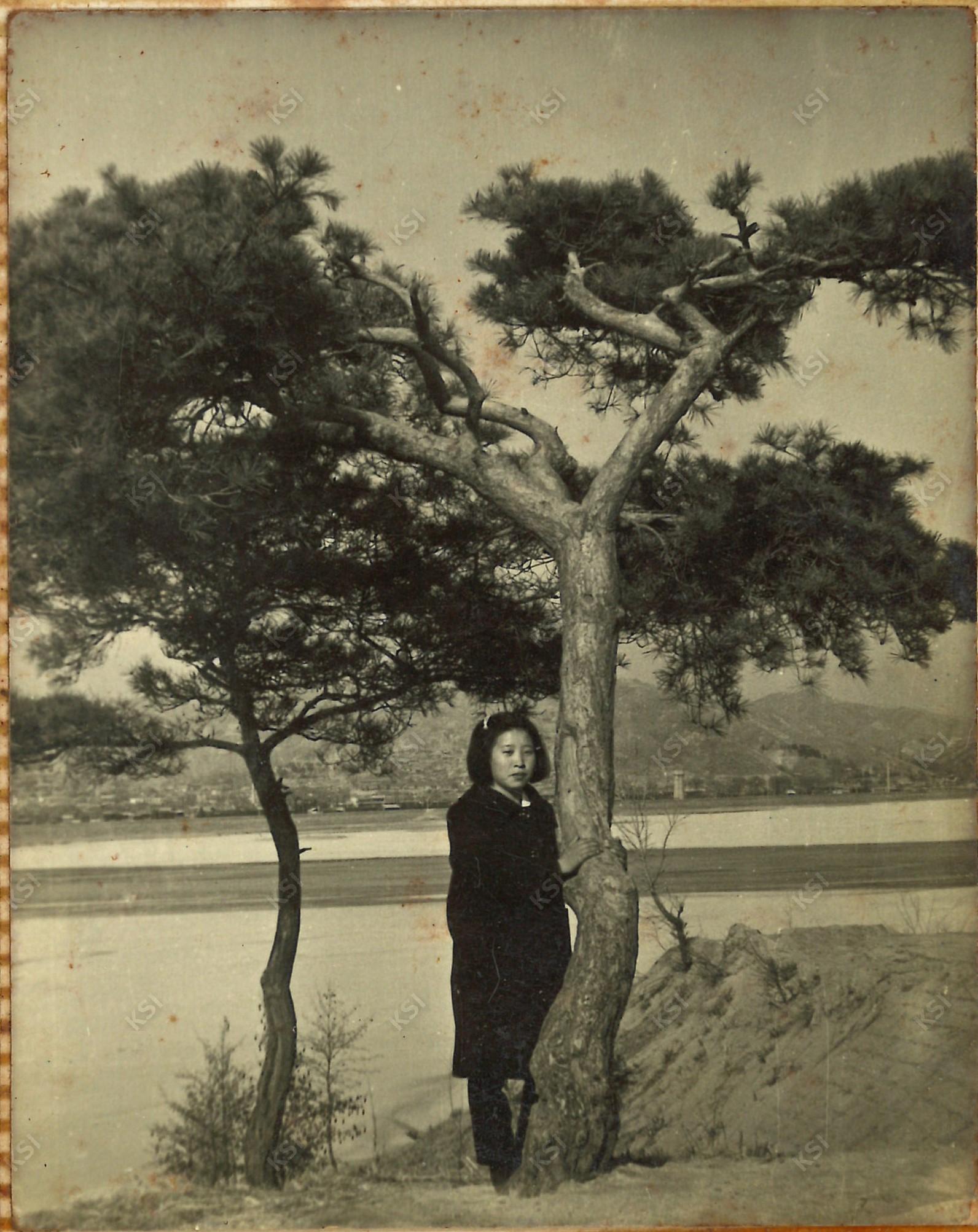 1968년 겨울 영호루 아래에서