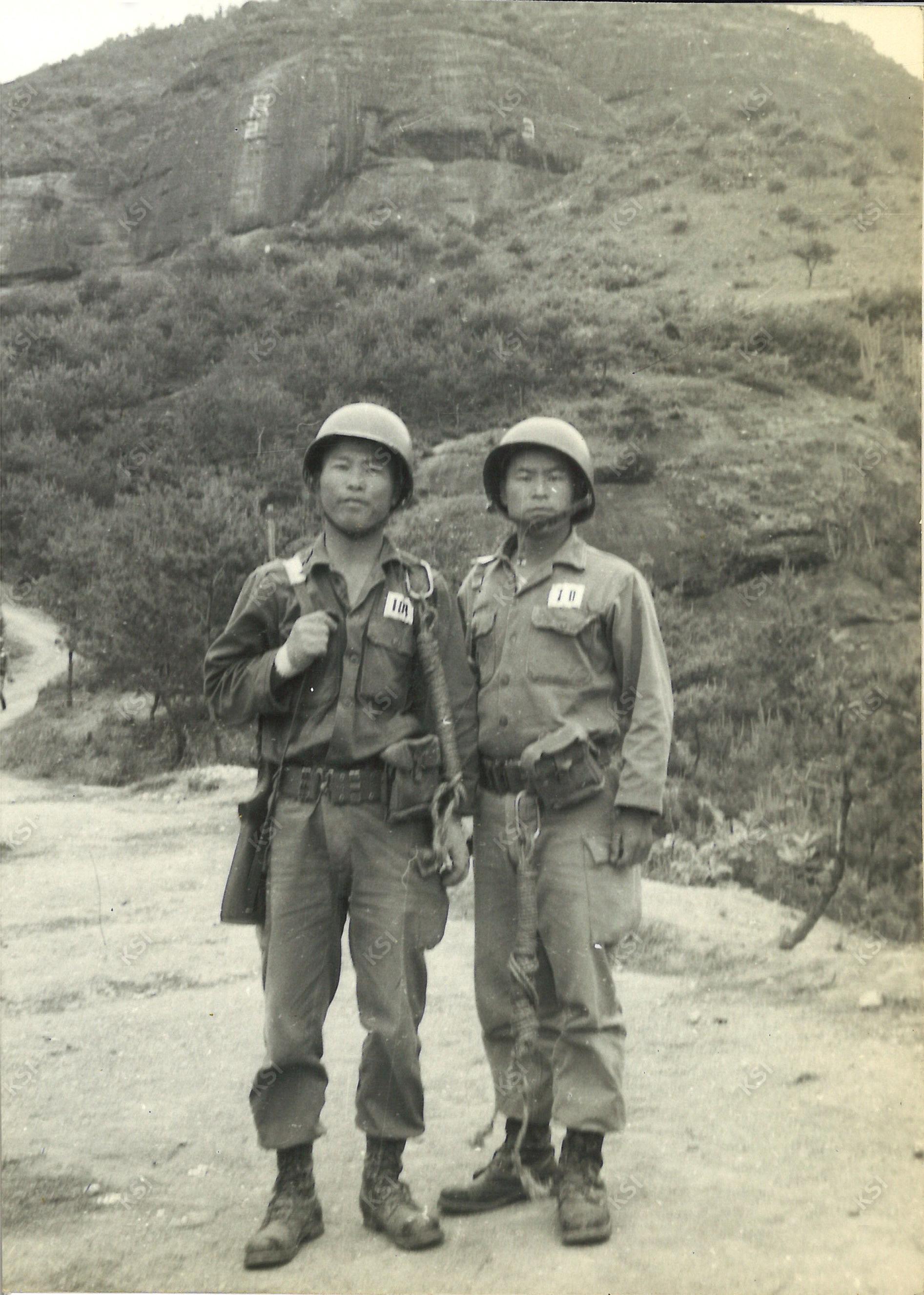 1973년 군복무 시절 전남 동복유격장 레펠코스