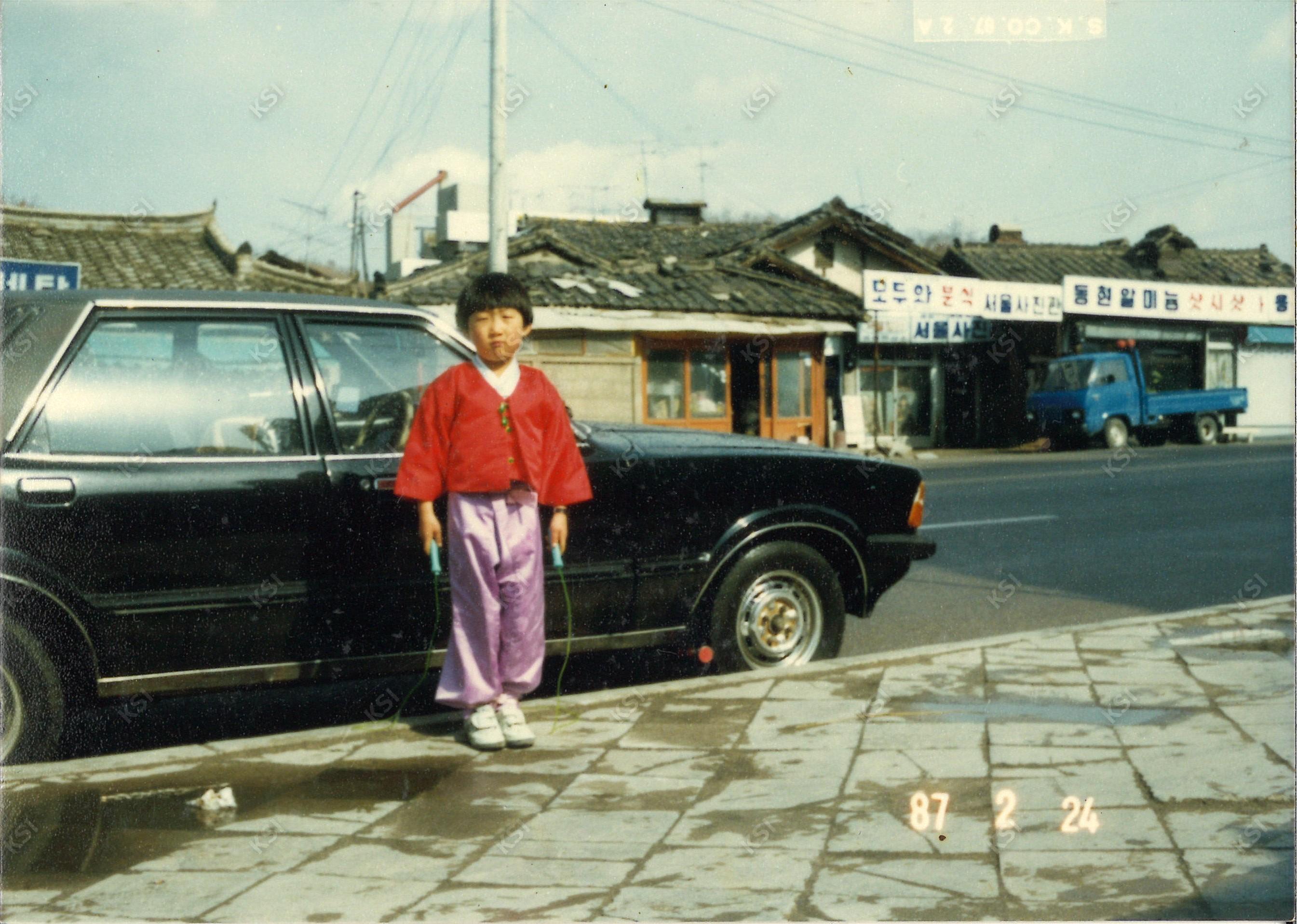 1987년 2월 용상시장 앞에서