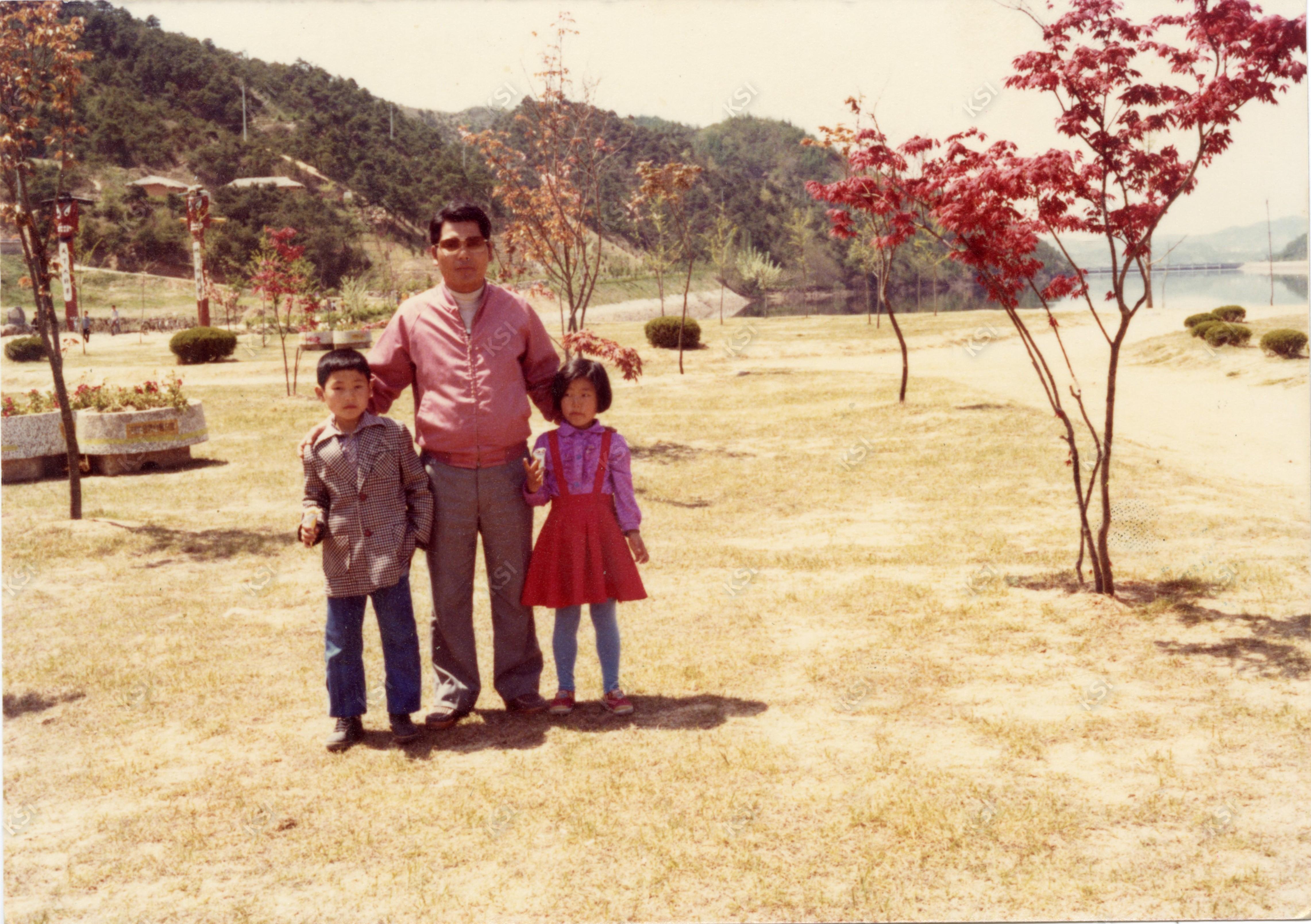 1980년대 초반 어린이날 안동댐 소풍 사진
