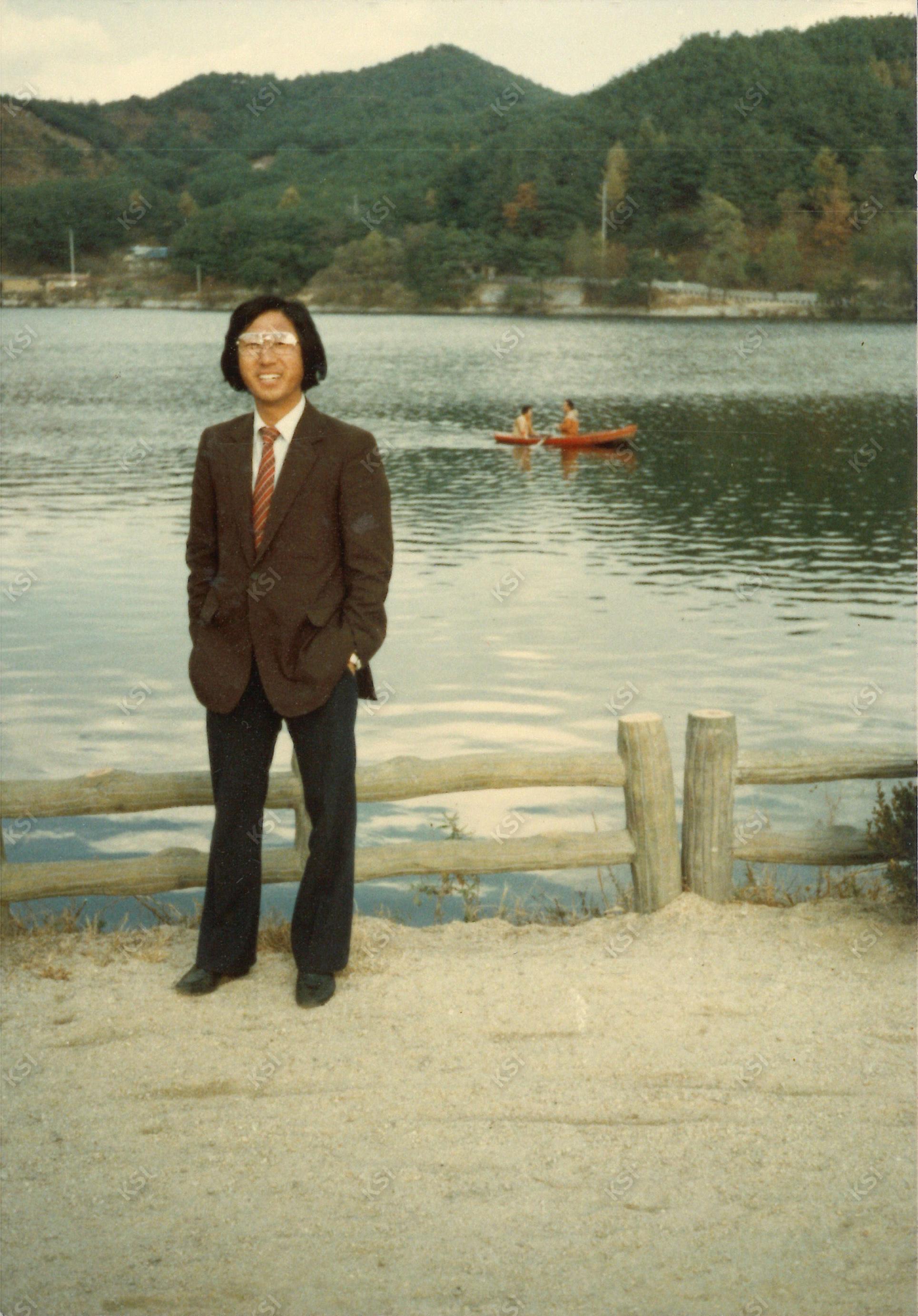 1980년대 중반 안동댐에서
