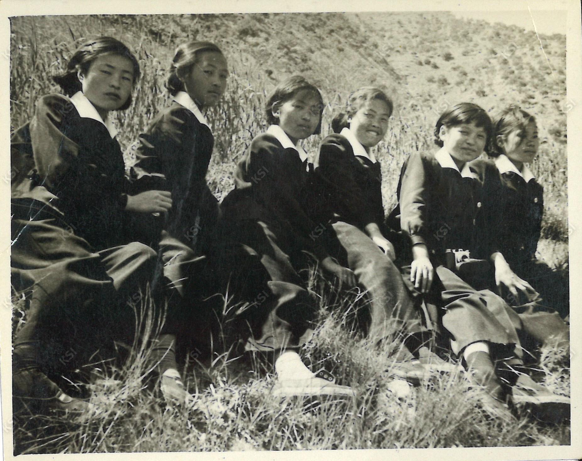1950년대 후반 안동여고 선어대 봄소풍