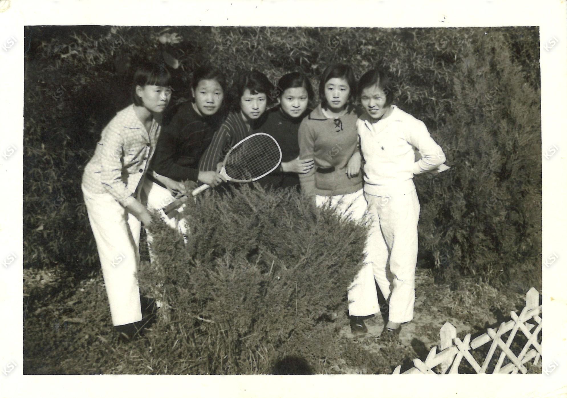 1950년대 후반 안동여고 정구부(테니스부)