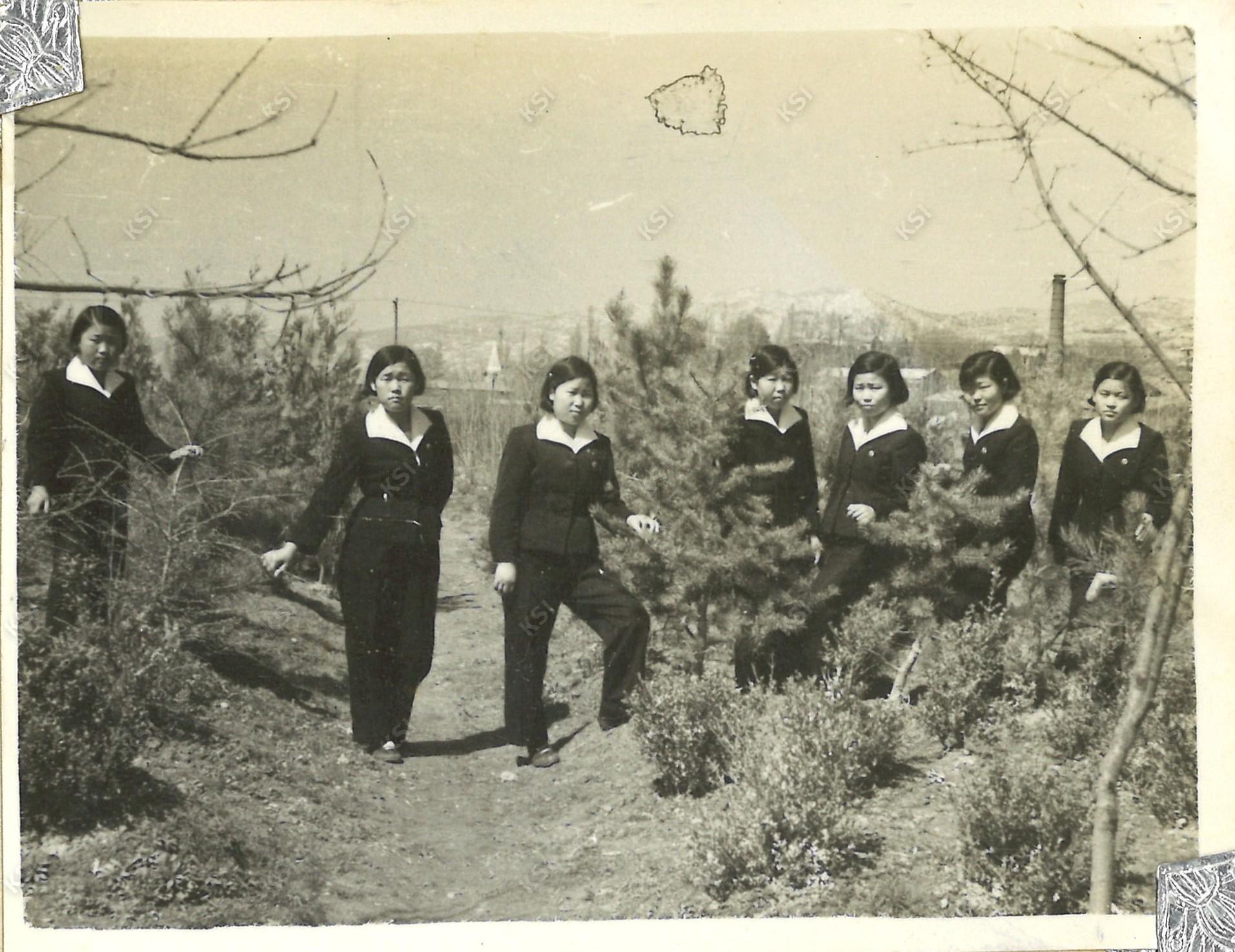 1950년대 후반 친구들과 안동 근교에서