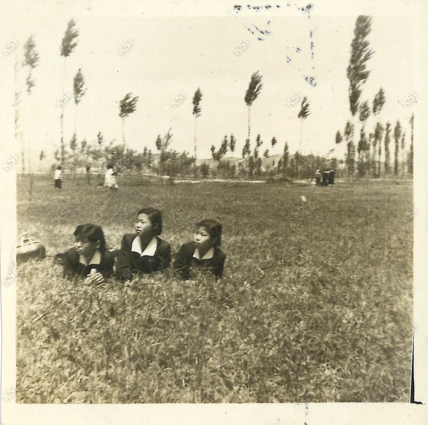 1958~1959년경 낙동강변에서 친구들과