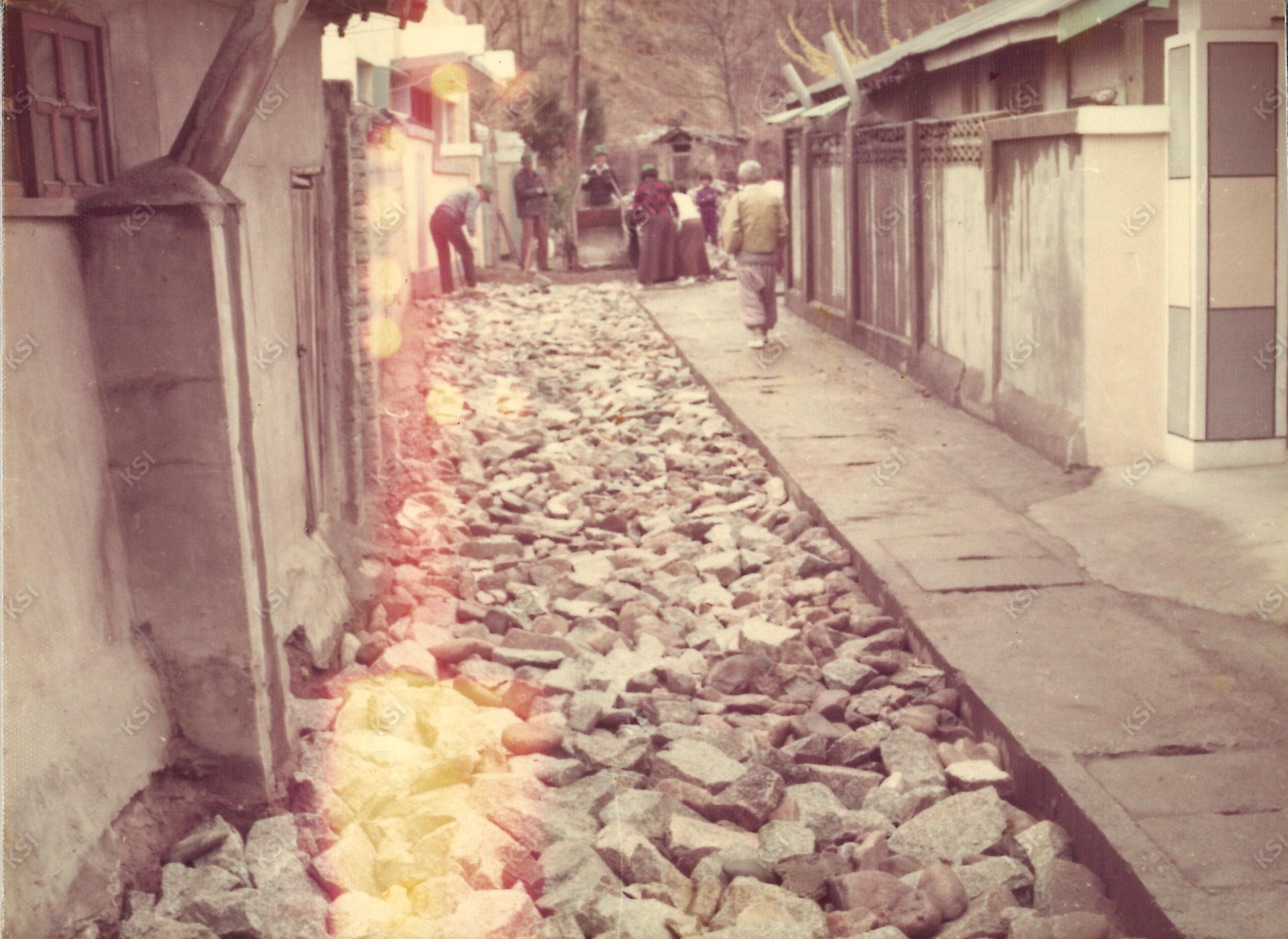 1970년대 골목 공사