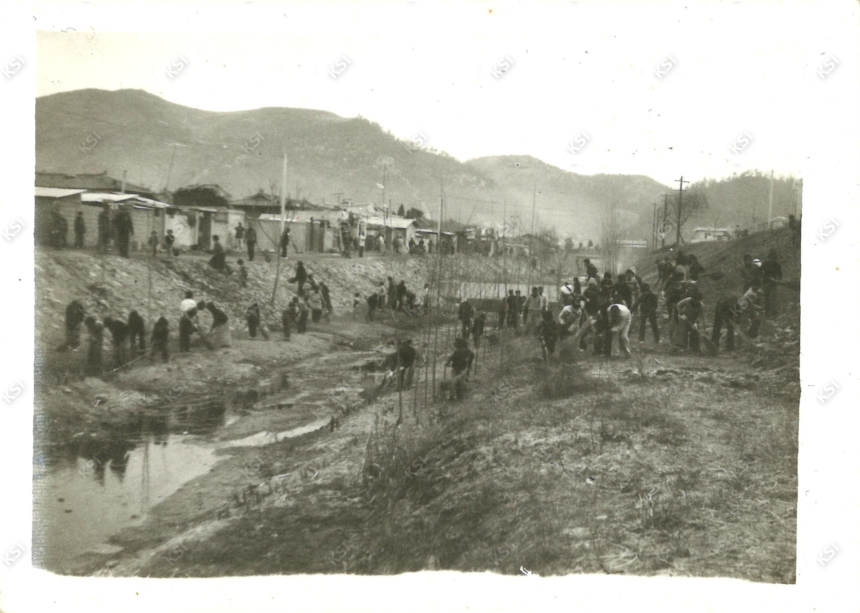 1970년대 용상동 새마을운동 하수도 공사