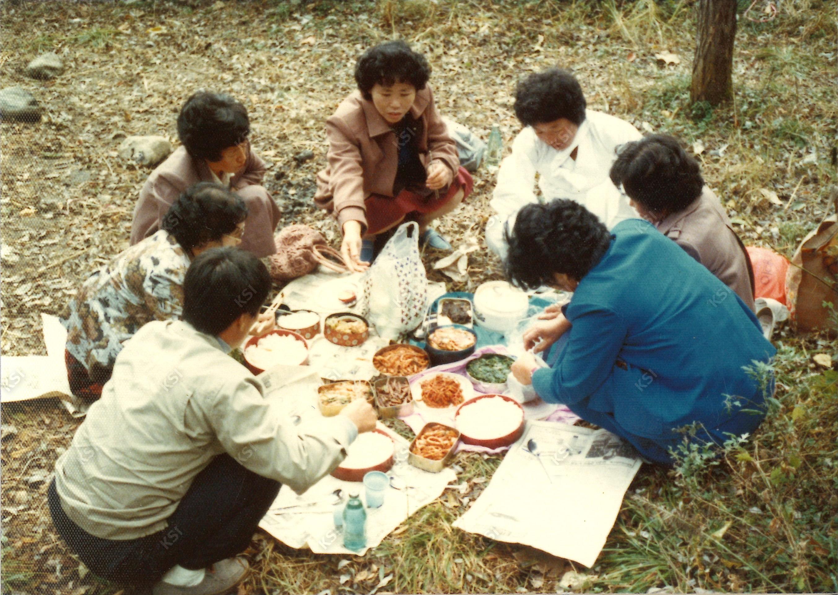 1980년대 야유회 점심