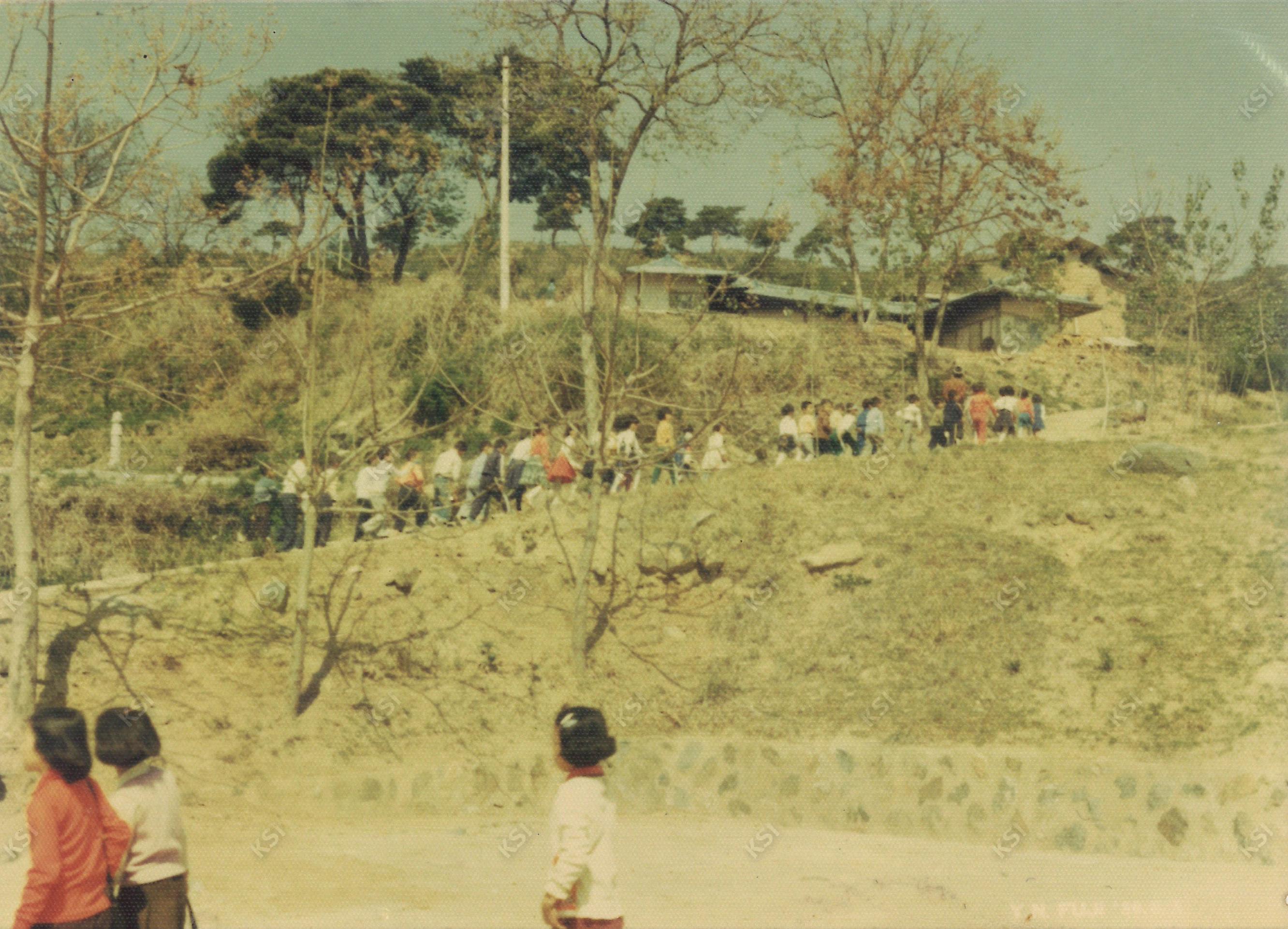 1979년 대동초 사택으로 올라가는 길