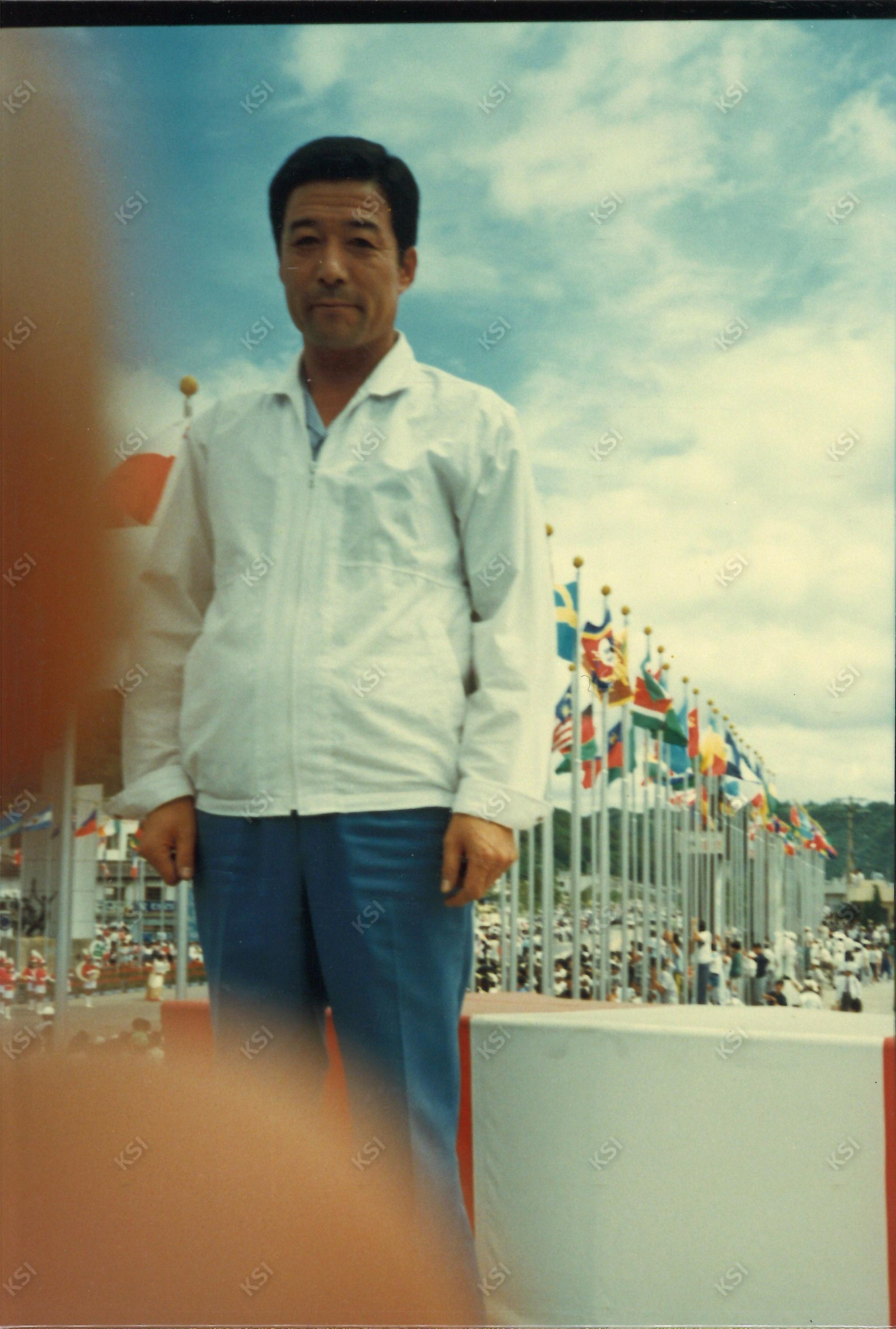 1988년 9월 4일 안동역 앞 88올림픽 송화봉송 현장