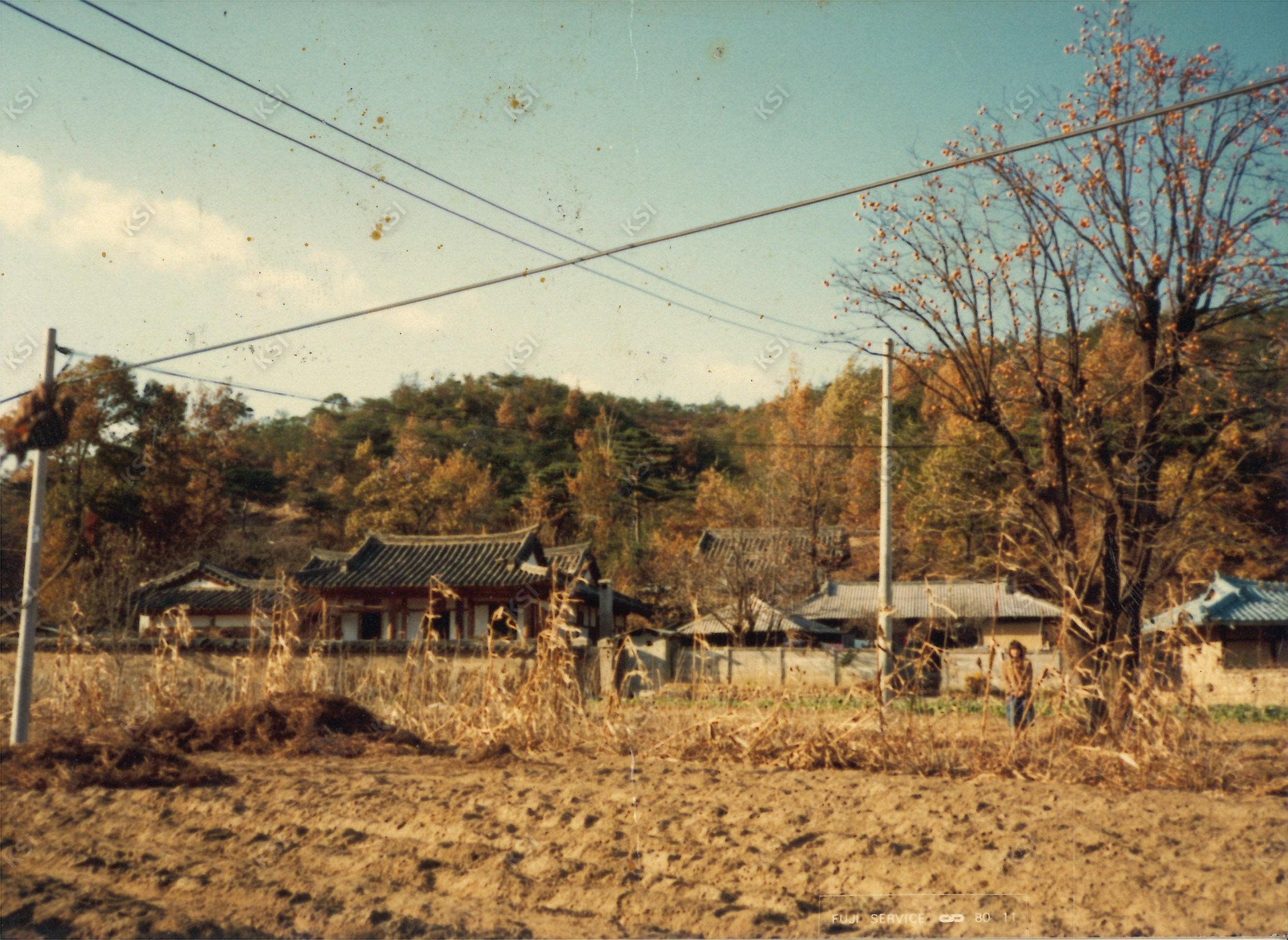 1980년 경당종택 전경