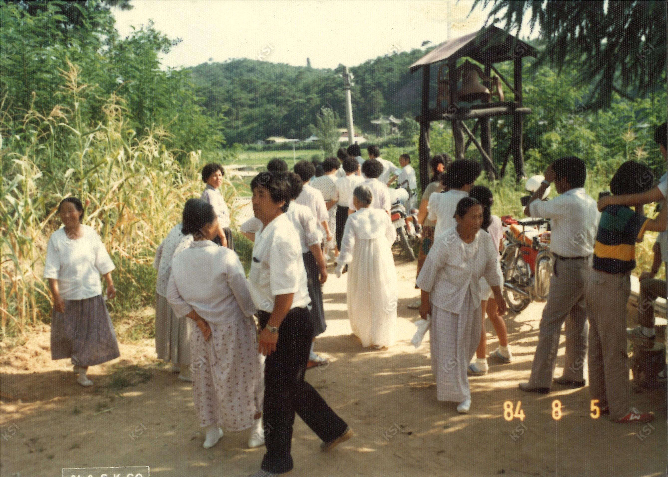 1984년 서후교회 신축 준비