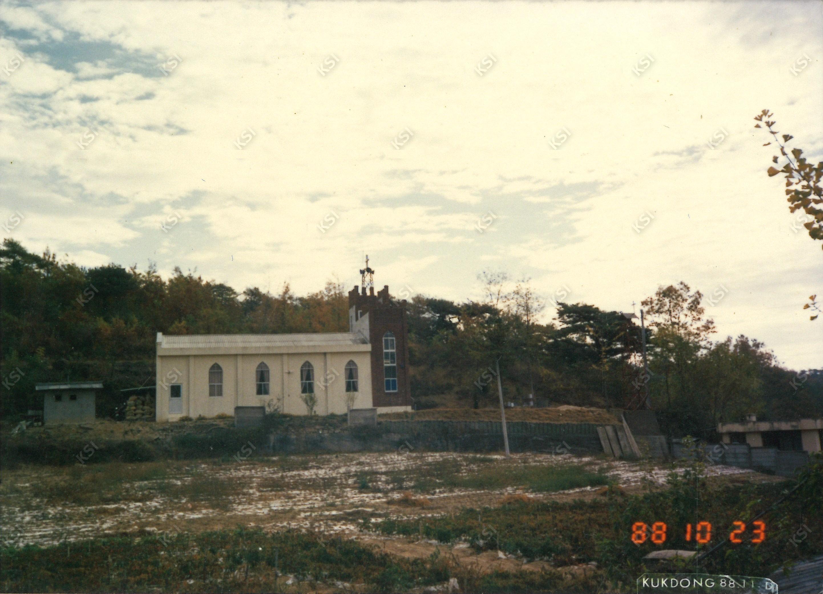 1988년 서후교회 전경