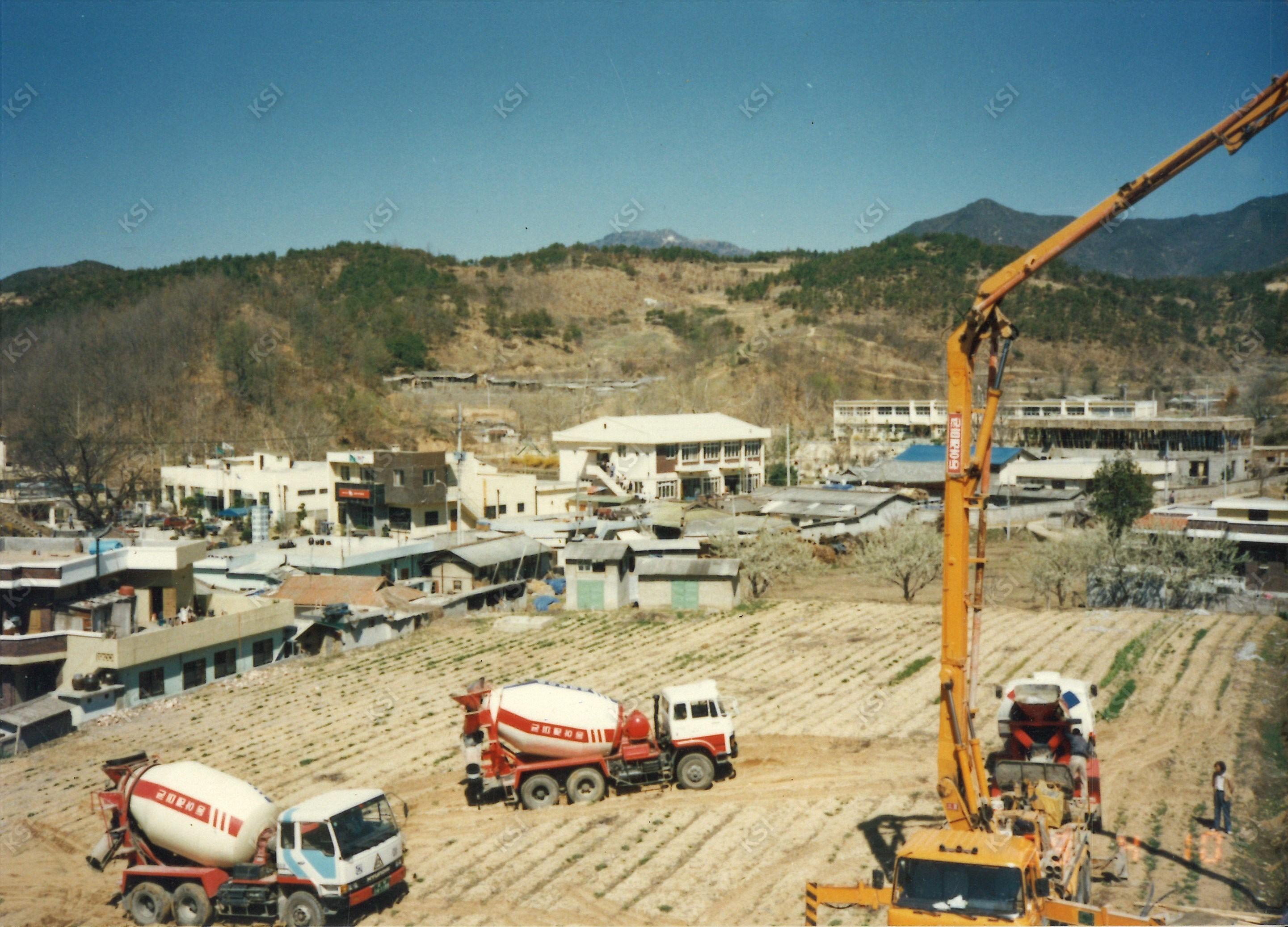 1989년 서후면 소재지 전경