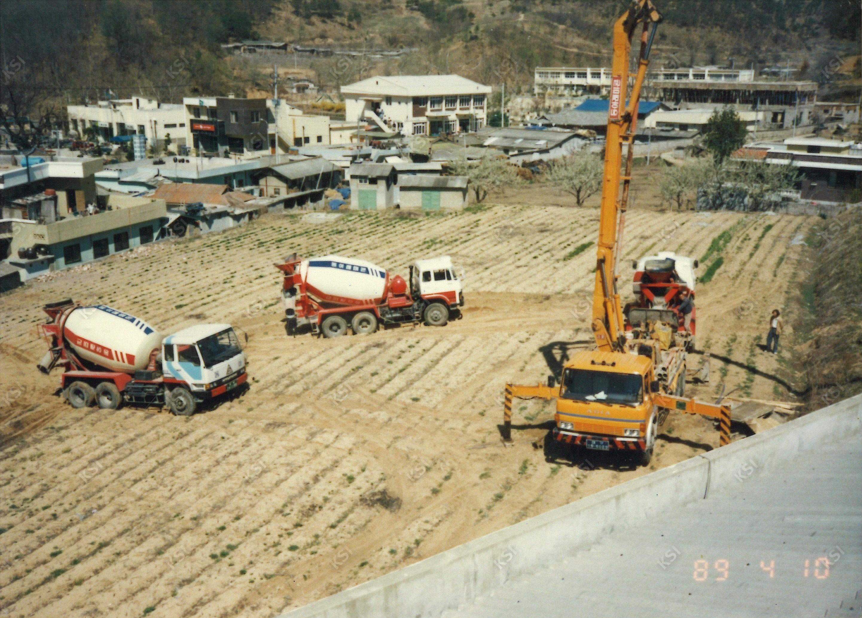 1989년 서후교회 축대 공사