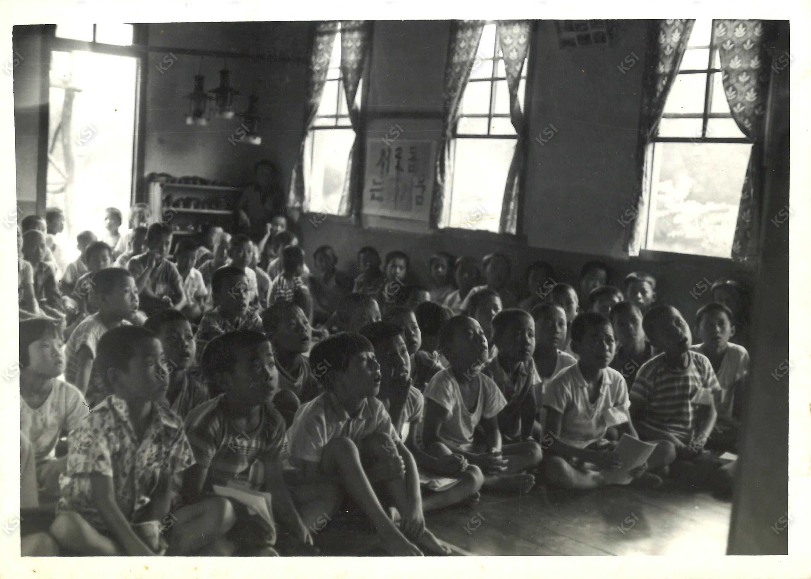 1960년대 서후교회 주일학교 아이들