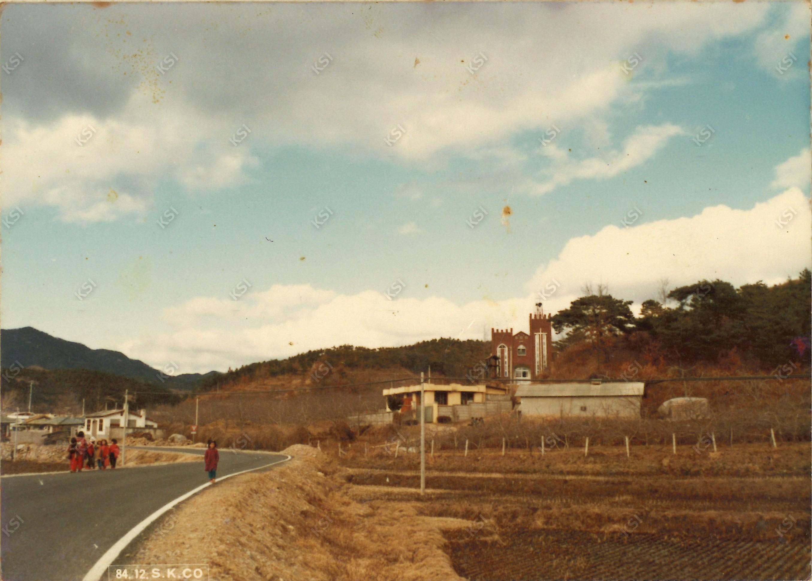 1984년 서후교회 전경