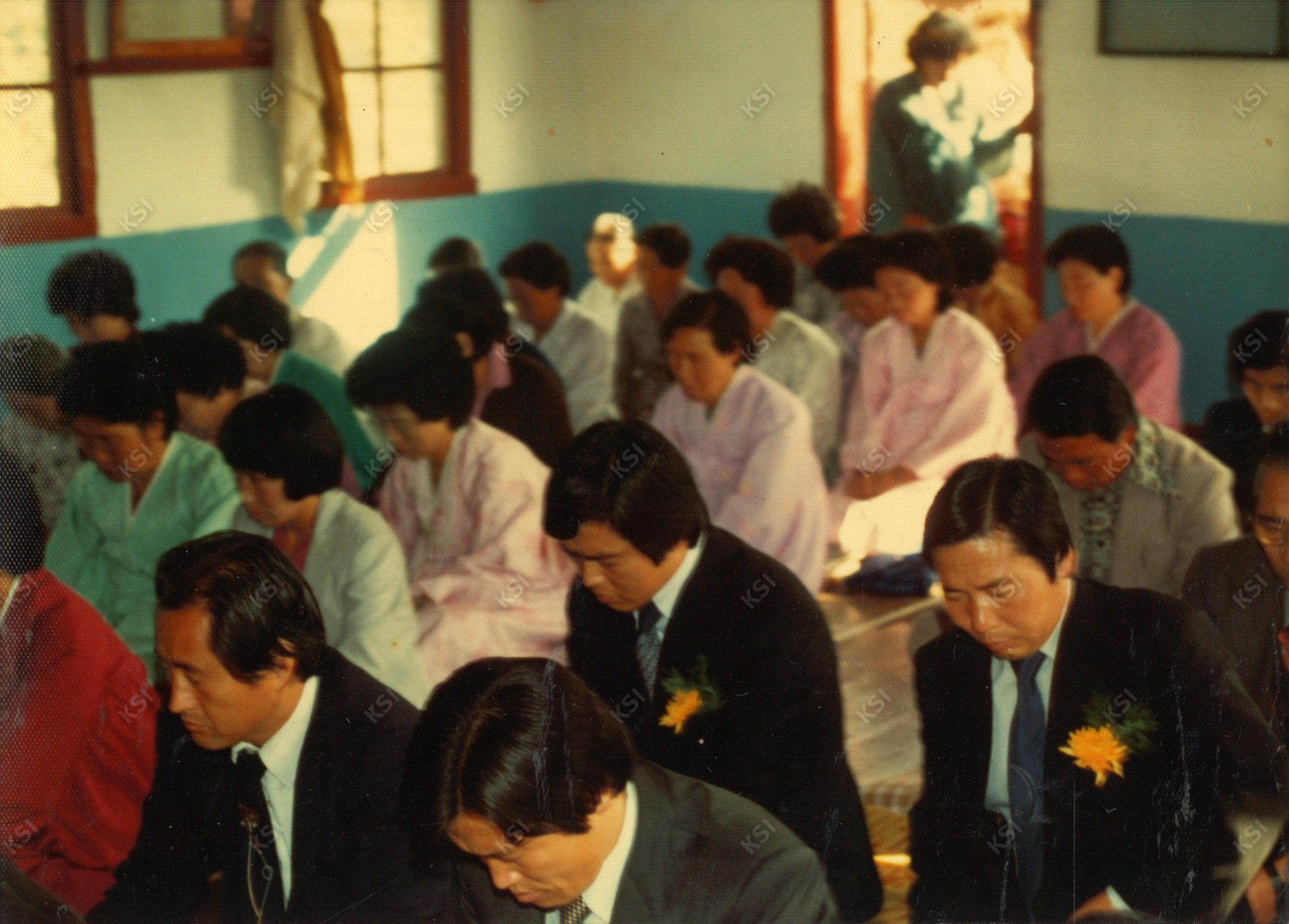 1980년대 서후교회 예배