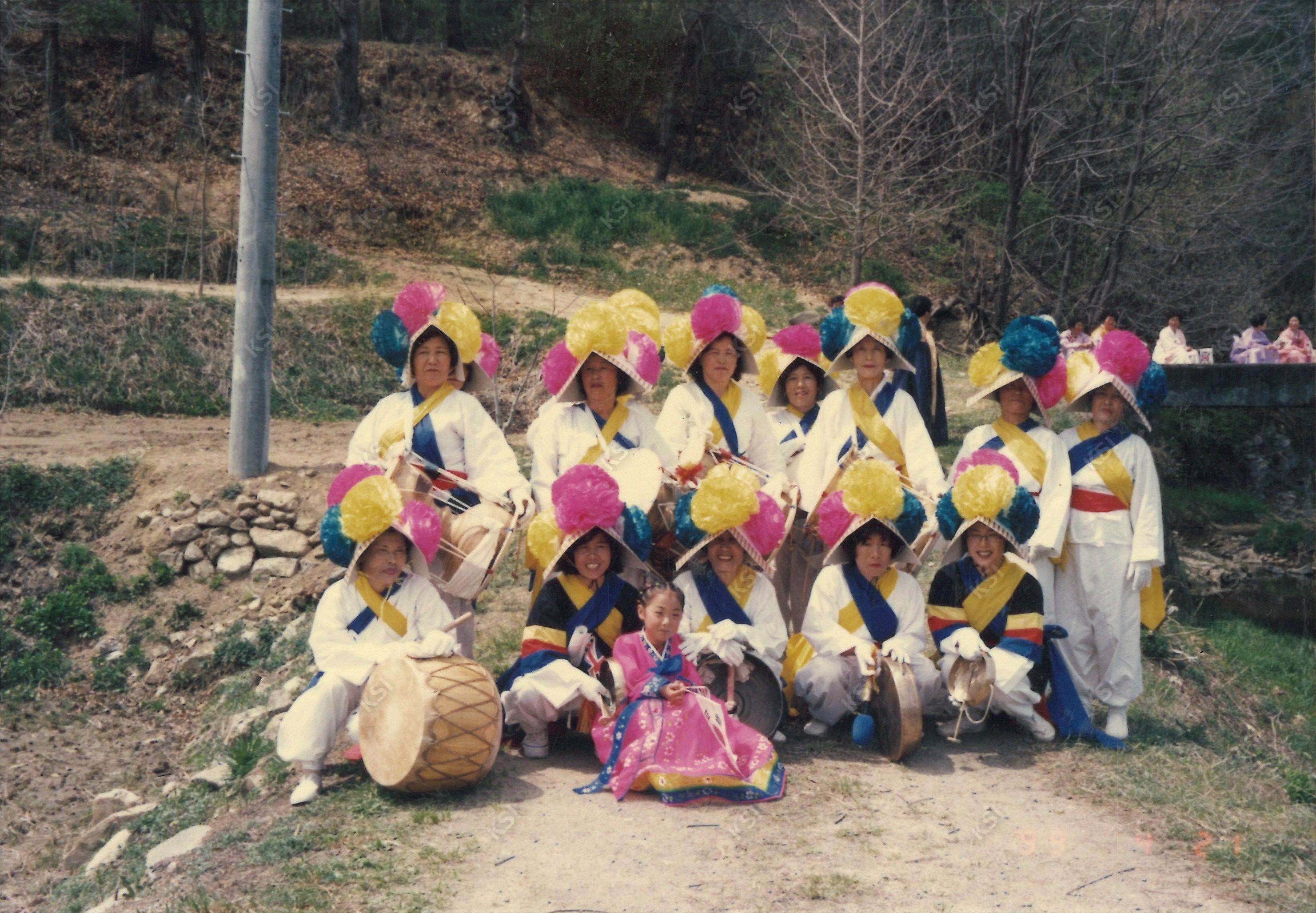 1999년 태장리 마을 풍물단