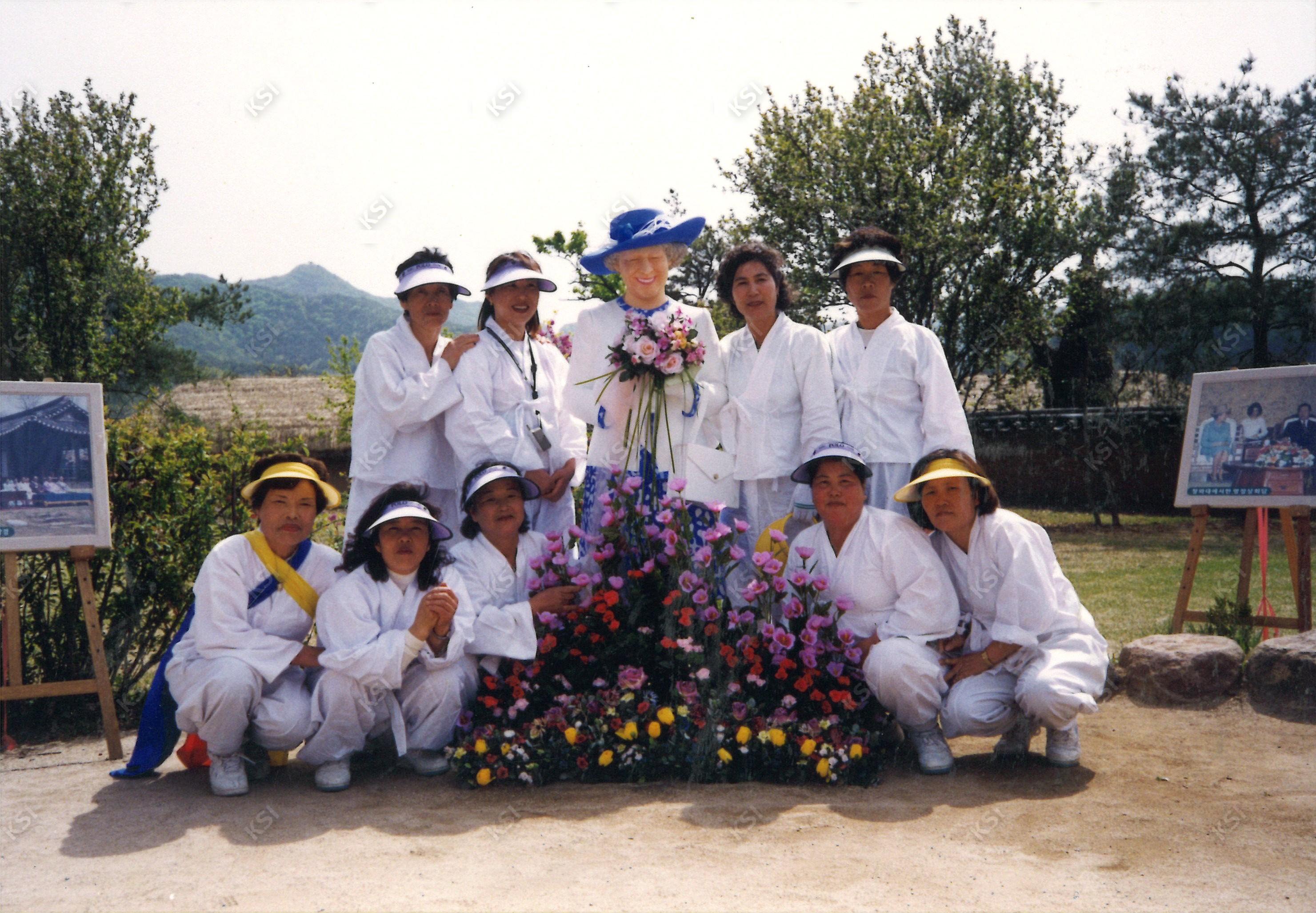 2002년 풍물단 하회마을 행사 참여
