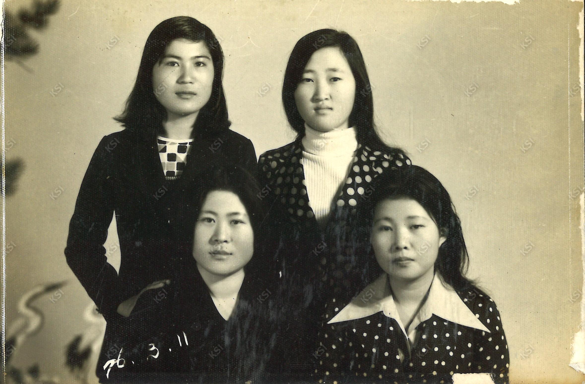 1976년 영주시내 사진관에서