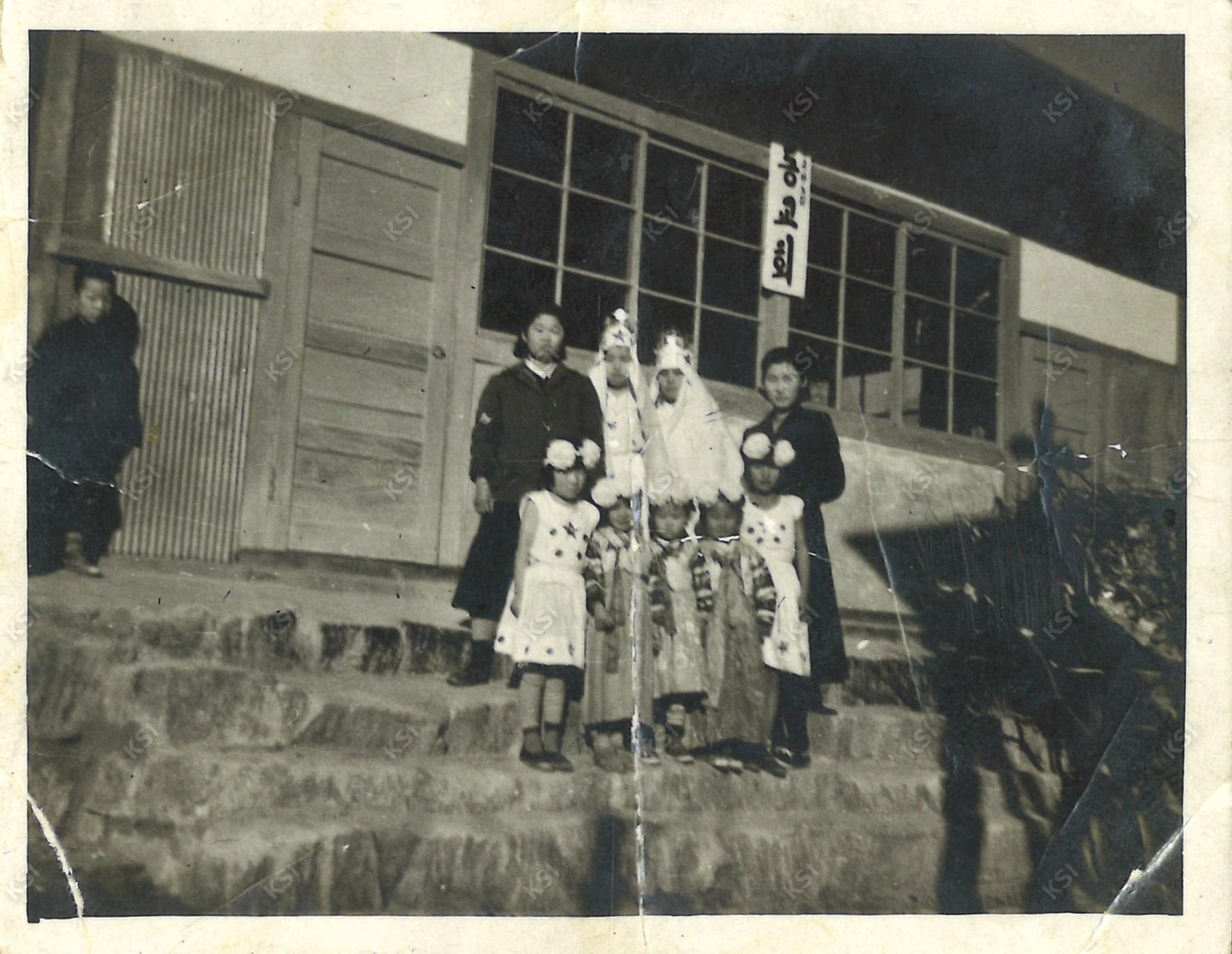 1960년대 성탄절에 명동교회에서