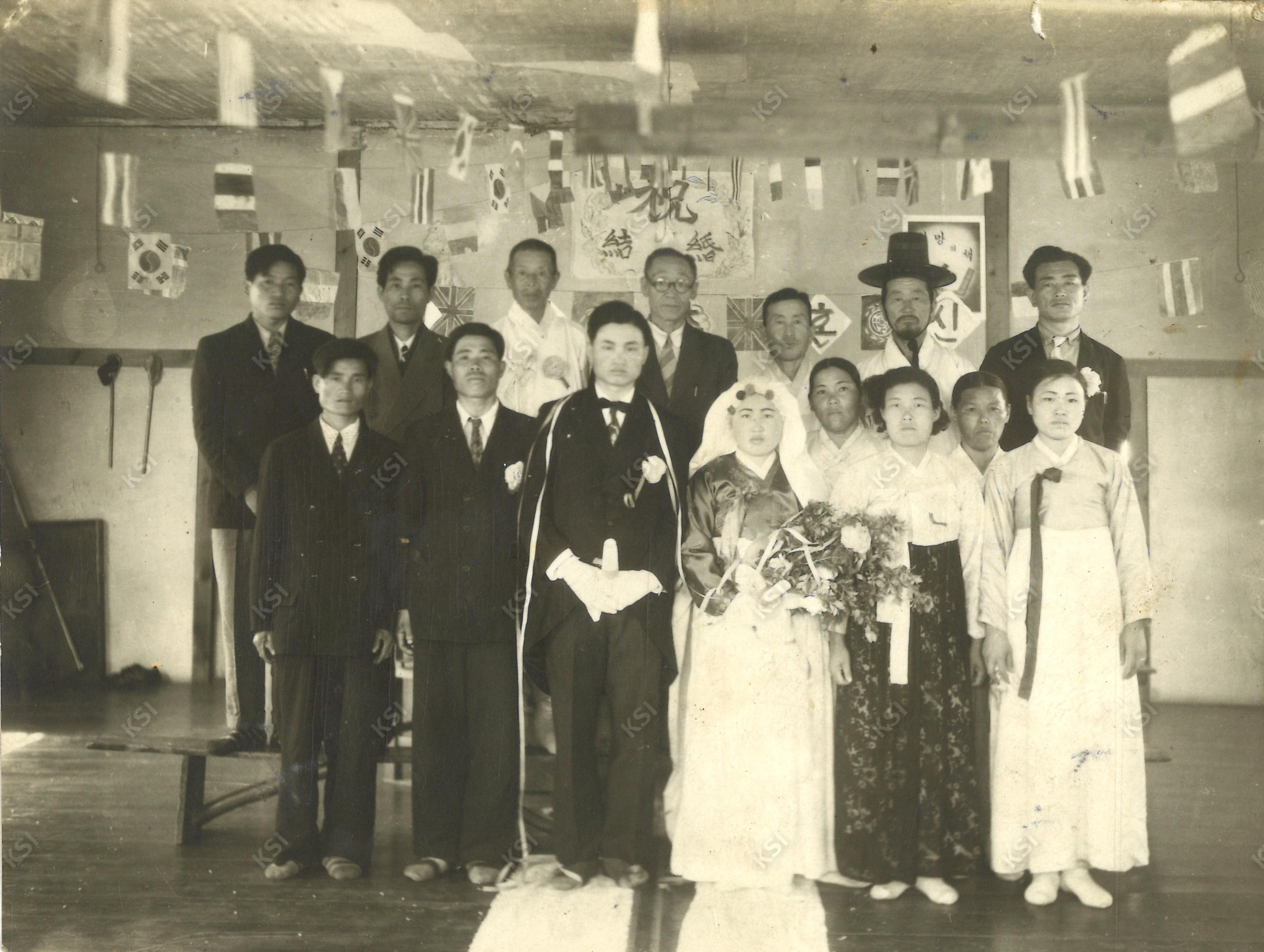 1950년대 명동교회 결혼식