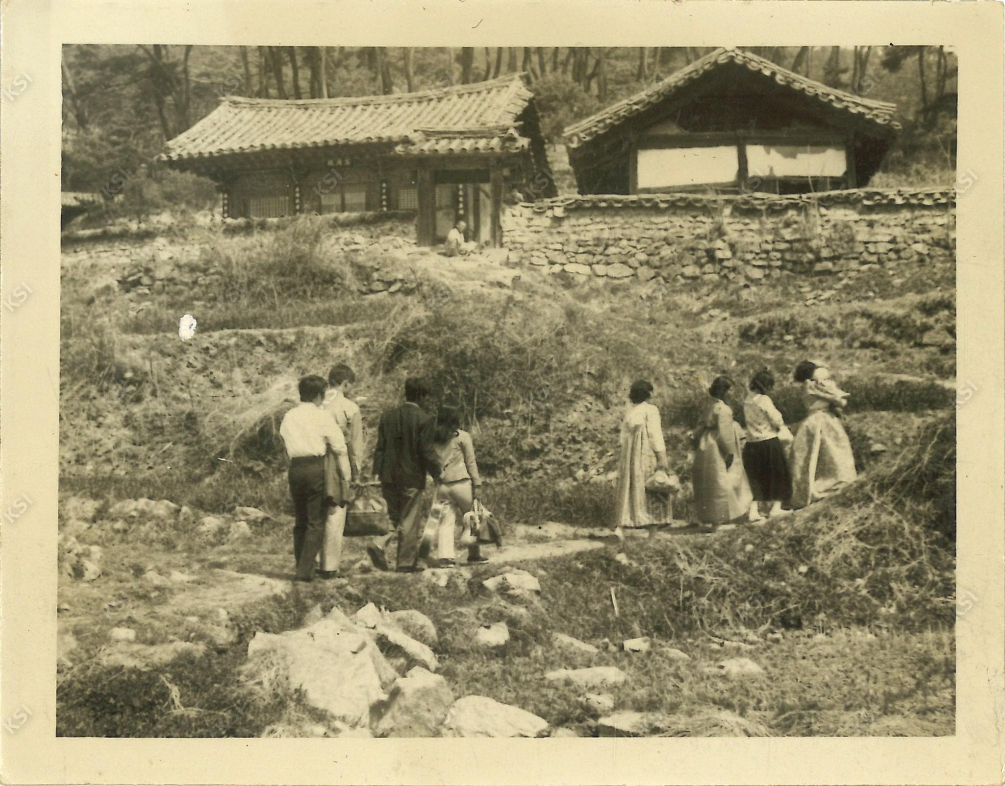 1970년 애련암 화전놀이