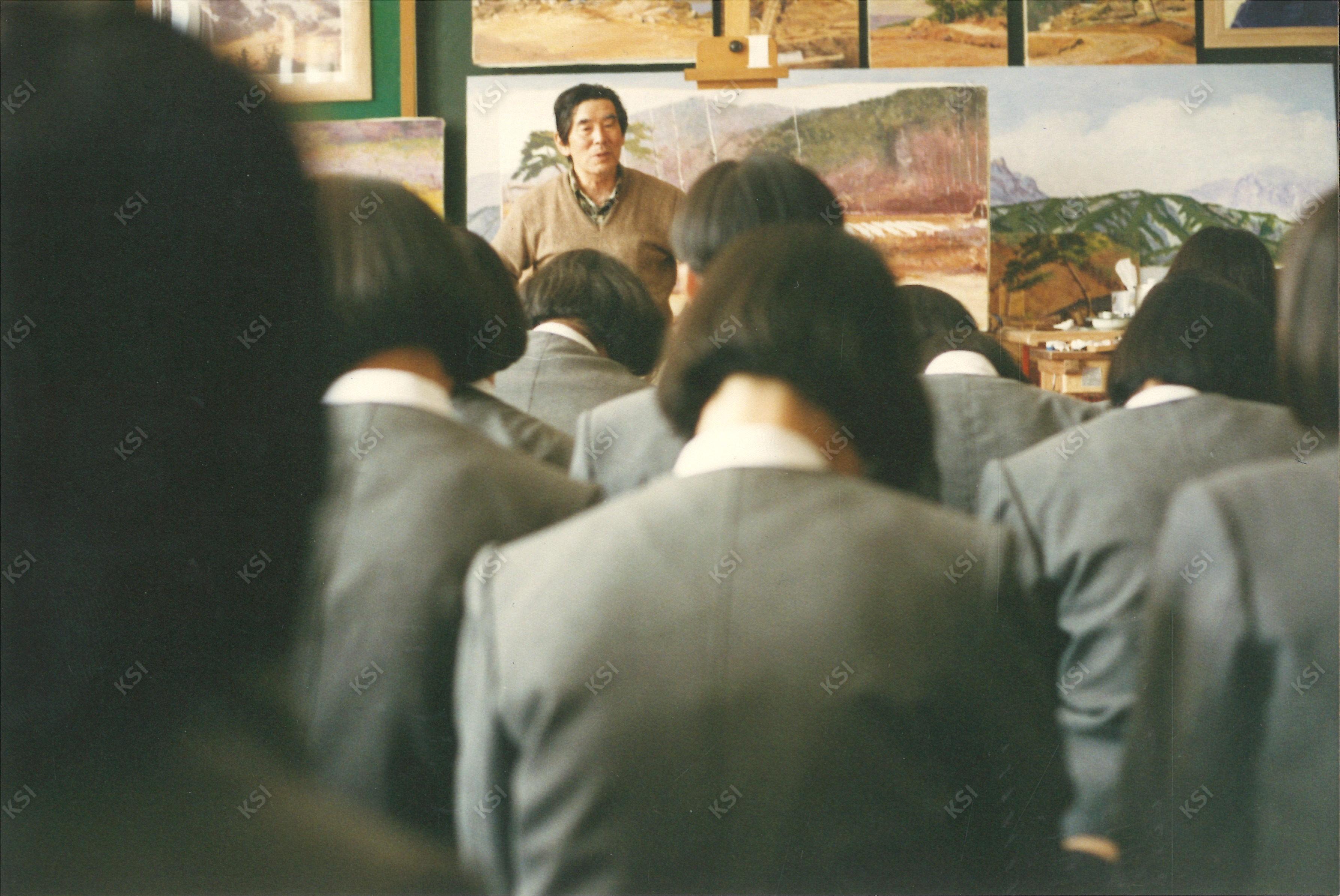 1995년 솔밤작가촌에서 이수창 교수 강의