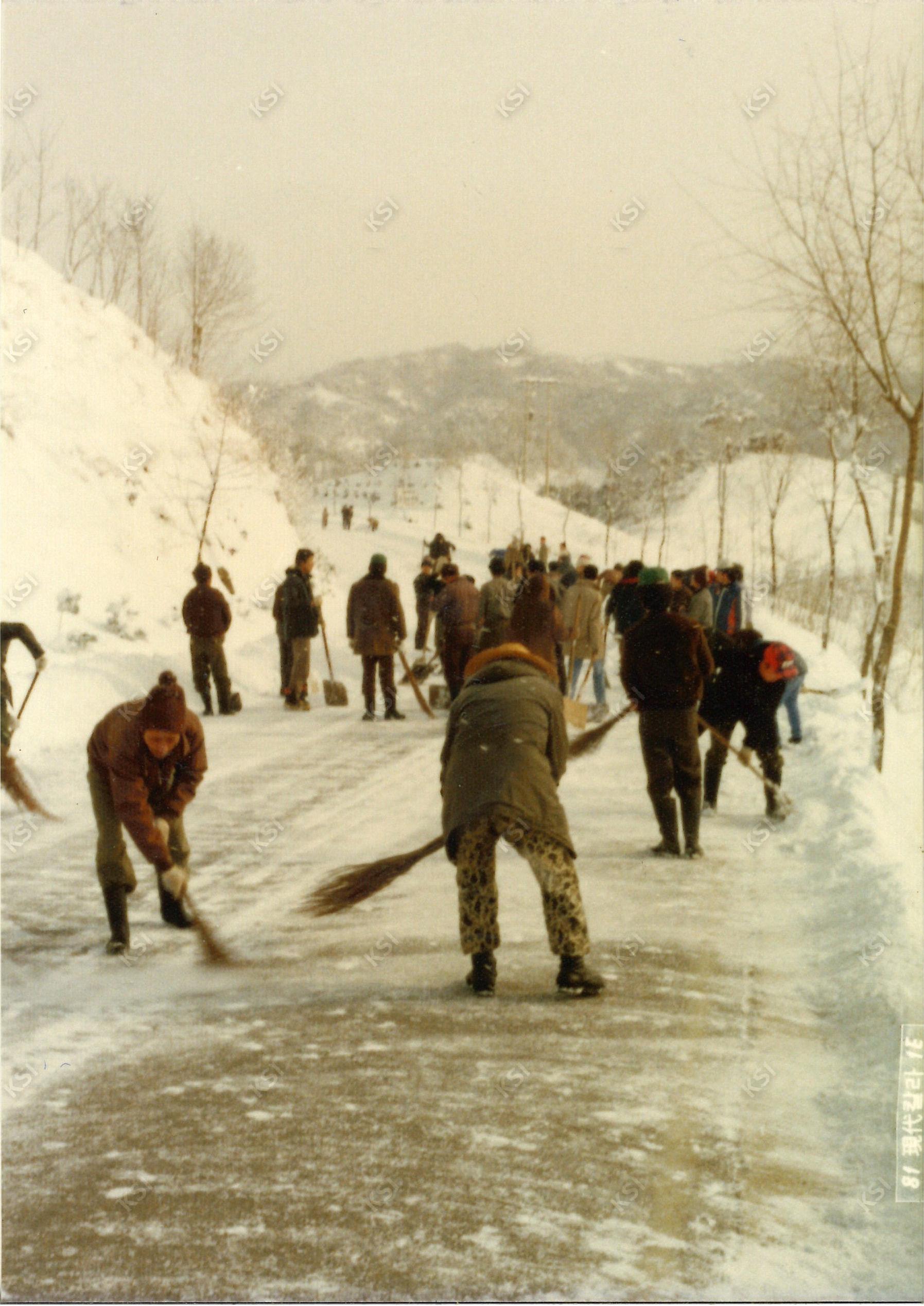 1981년 제설작업
